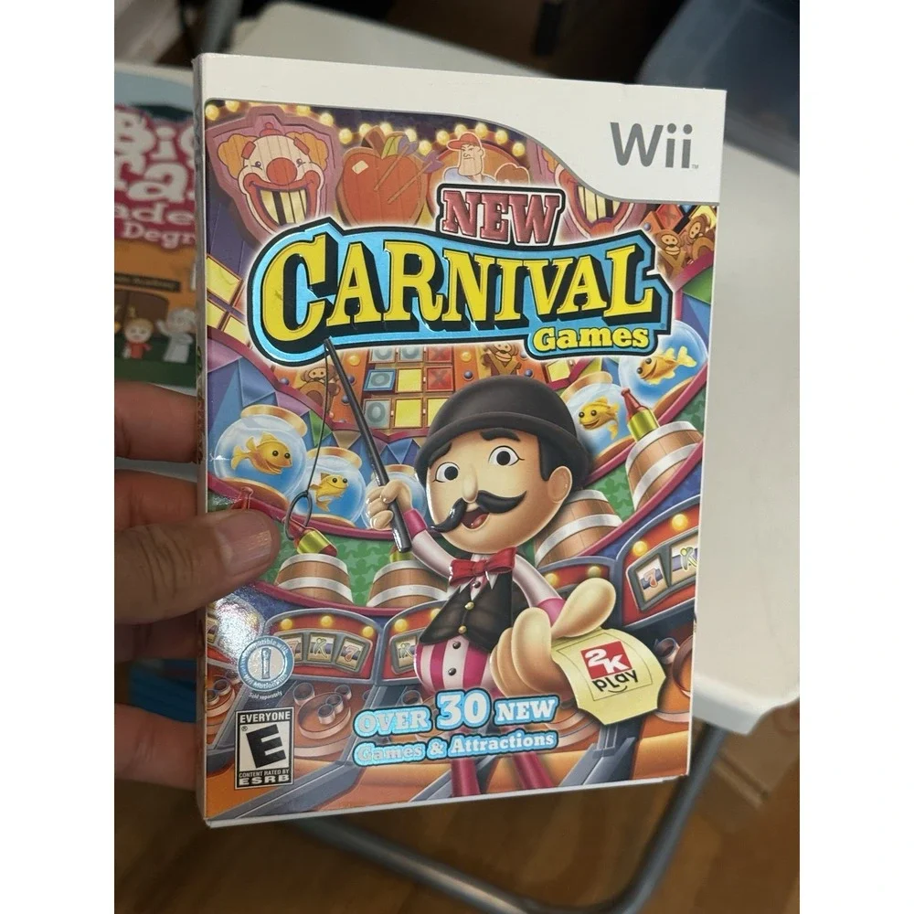 Nintendo Wii Games , Lot Of 5 Carnival Games , Big Brain Academy